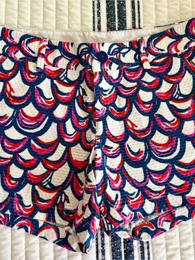 Lilly Pulitzer Navy, Pink & Red Patterned Jean Shorts